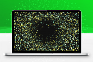 HTML5 Canvas时光隧道3D粒子动画特效