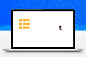 类似网游的控制卡通游戏人物奔跑方向JavaScript代码