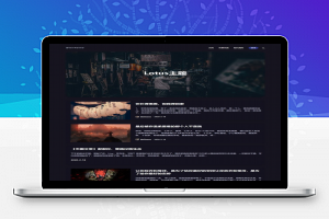 【WordPress模版】WordPress暗黑极客自媒体资讯博客主题Lotus1.1