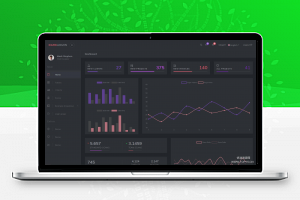 [UI框架]Dark admin黑色后台UI系统响应式Bootstrap模板